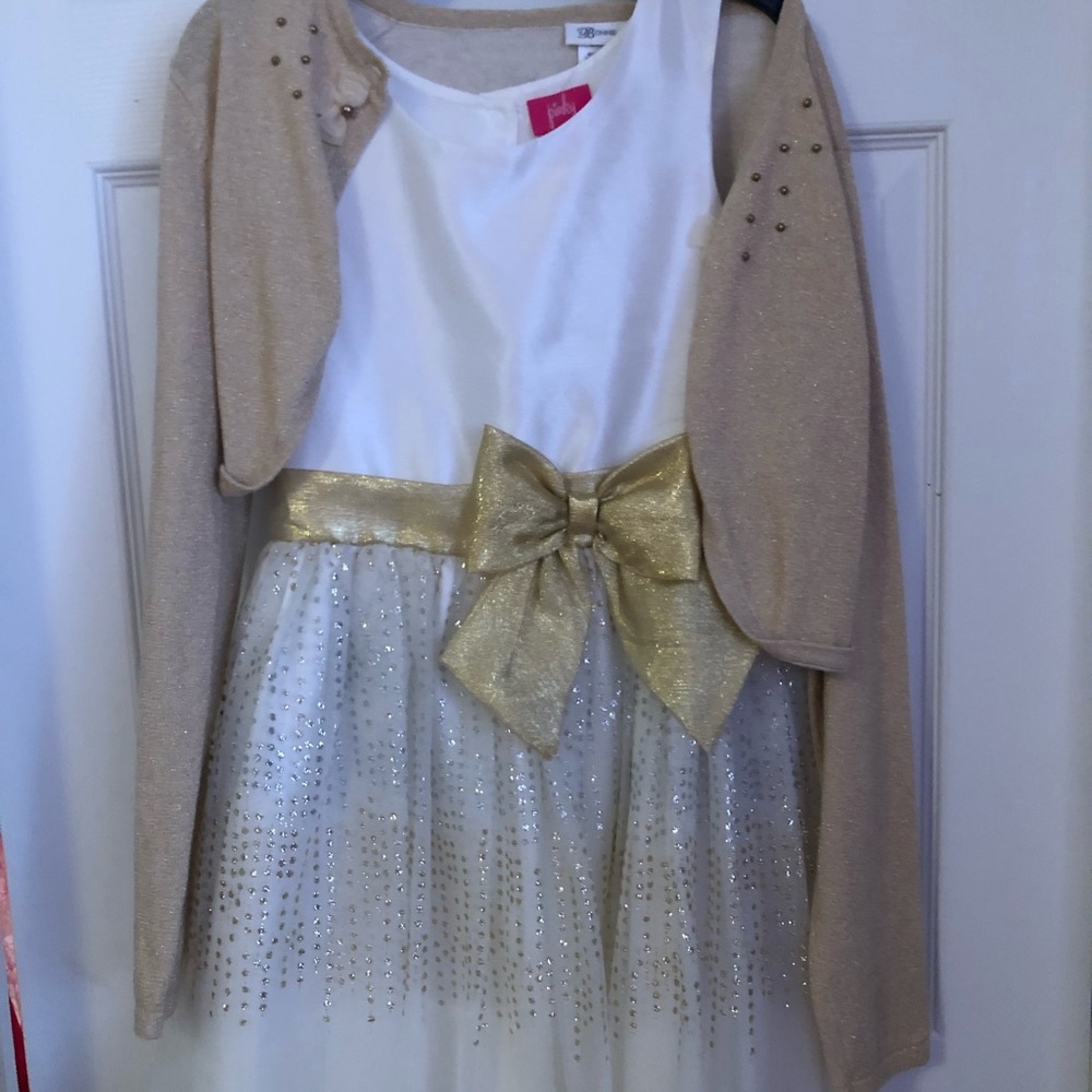 Gorgeous Girls Gold Formal Dress Size 14